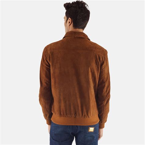 Suede leather has a unique feel and look among leather types. Mens Tomchi Tan Suede Leather Jacket