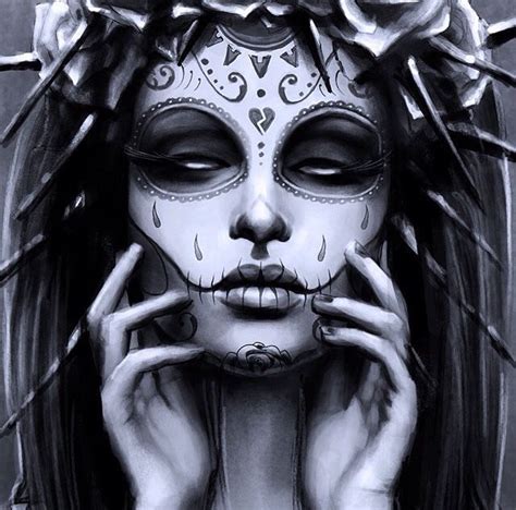 Pin By Serg Hernandez On Art Day Of The Dead Artwork Day Of The Dead Girl Sugar Skull Art