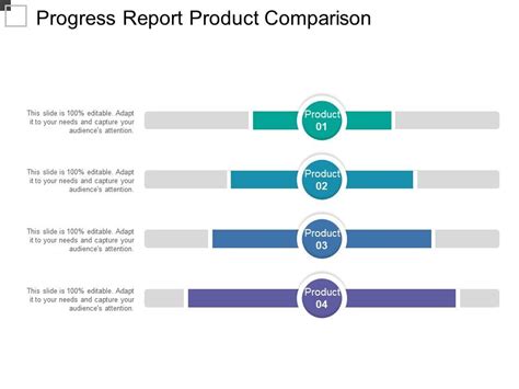 Progress Report Product Comparison Powerpoint Slide Presentation