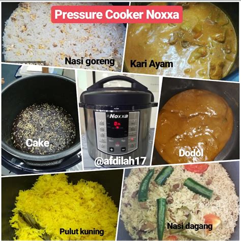 Koleksi pelbagai resepi pilihan menggunakan periuk tekanan noxxa kini dihujung jari anda. Promosi Pressure Cooker Noxxa Sehingga 14 Oktober 2019 ...