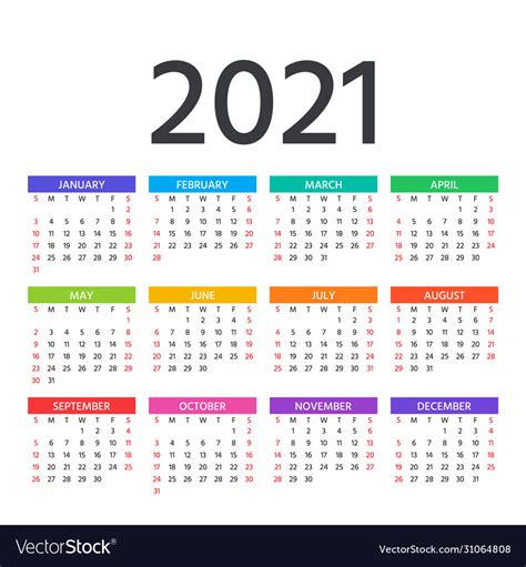Calendar June 2021 2021 Calendar Vector Design