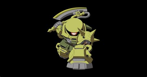 Chibi Zaku Gundam Villain Zaku Affiche Et Impression Dart