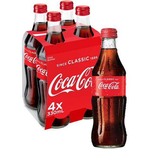 Coca Cola Glass Bottles 4x330ml Pack Woolworths