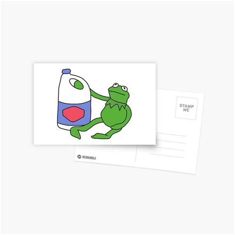 Kermit With Bleach Postcard For Sale By Drayziken Redbubble