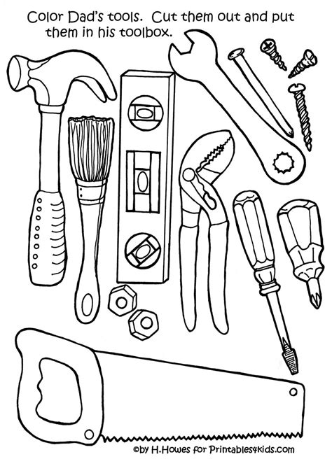8 Best Images Of Tool Box Printable Template Tool Belt Coloring Page