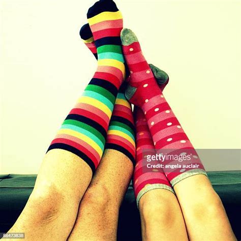 Girls In Striped Socks Photos And Premium High Res Pictures Getty Images