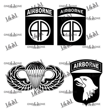Bundle Airborne 82nd Airborne 82nd Wings 101st Airborne Etsy