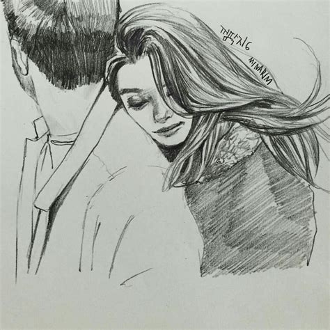 Follow Mehak Myreen Pencil Sketches Of Love Love Drawings Couple