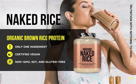 Amazon Com Naked Rice Organic Brown Rice Protein Powder Vegan Protein Powder Lb Bulk