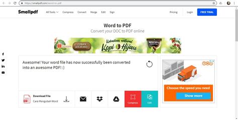 With the ability to convert to pdf as well and an api. 3 Cara Convert Dari Word ke PDF Online Gratis