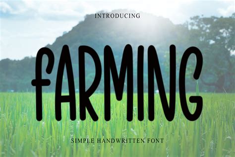 Farming Font By Pipi Creative · Creative Fabrica