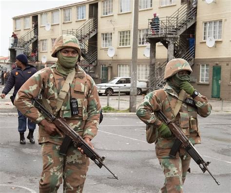 The South African Army Continue Their First Week Of Urban Deployment To Help Police Combat Crime