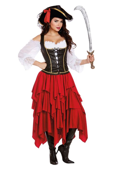 holy ship women s pirate costume by dreamgirl foxy lingerie