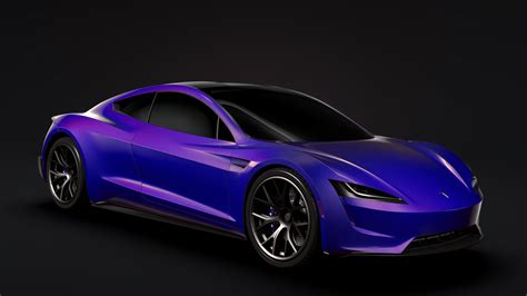 Sedan Sport Car Tesla Roadster 2020 3d Model Cgtrader