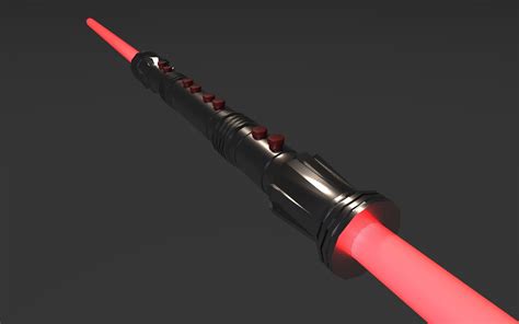 Artstation Darth Mauls Double Bladed Lightsaber Jesse Ackhurst