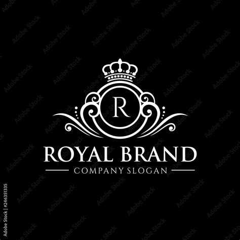 Royal Brand Logo Vector Initial Letter Logo Stock Vector Adobe Stock