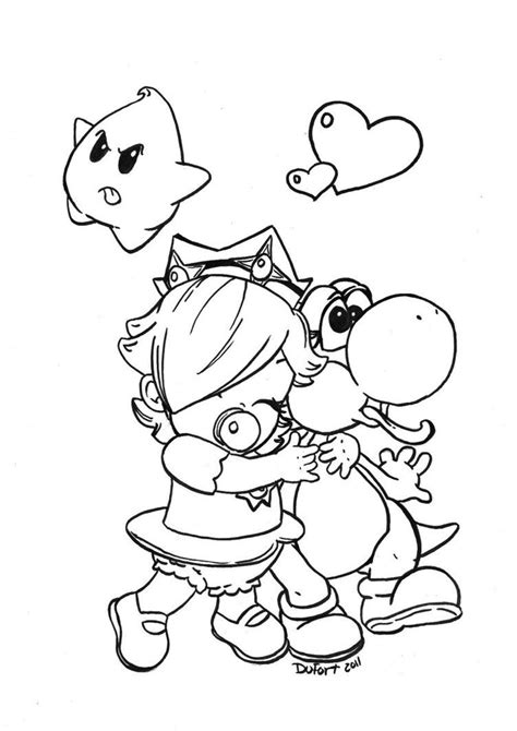 Showing 12 coloring pages related to baby rosalina. Rosalina and Yoshi by JadeDragonne | Cute coloring pages ...