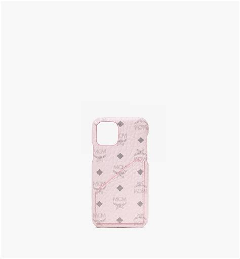 One Size Iphone 11 Pro Case In Visetos Pink Mcm Us Iphone 11 Pro