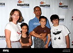 Kelli Williams and her husband Ajay Sahgal with their children Kiran ...