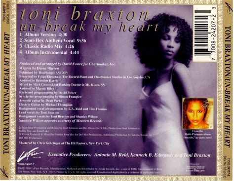 Highest Level Of Music Toni Braxton Un Break My Hear Cds 1996