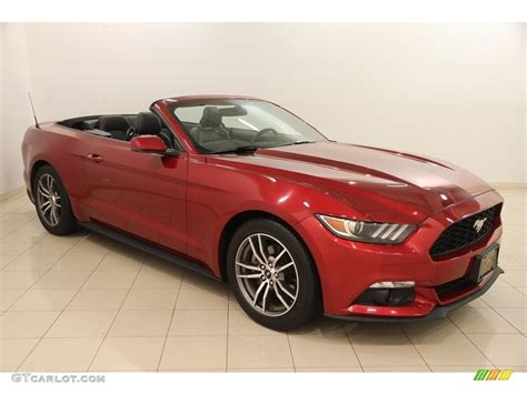2017 Ruby Red Ford Mustang Ecoboost Premium Convertible 120399445