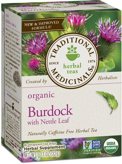 Traditional Medicinals Organic Burdock With Nettle Herbal Leaf Tea 16