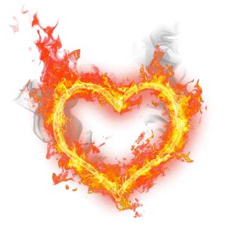 Heart On Fire Png Transparent