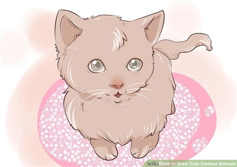 How To Draw Cute Cartoon Animals 9 Steps With Pictures
