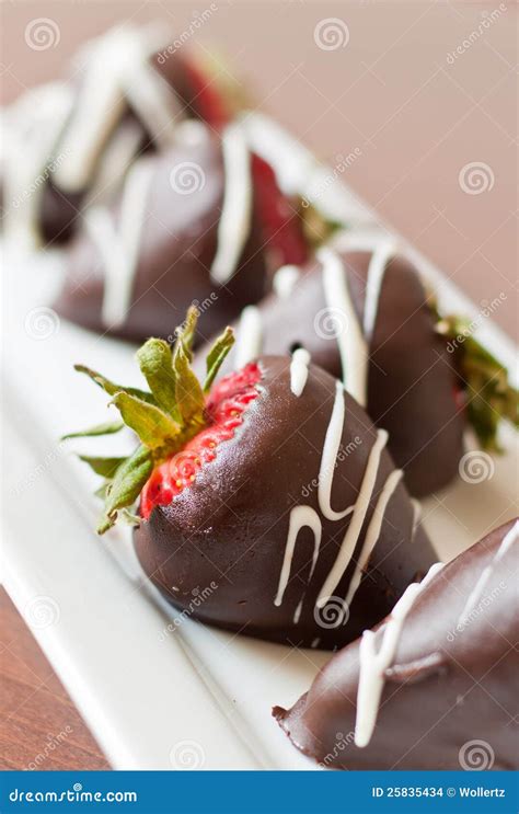 Chocolate Covered Strawberry Macro Stock Photo Image Of Restaurant