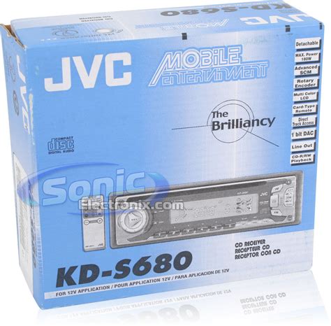 Jvc Kd S680 Kds680 In Dash Cd Cd Rrw Amfm Receiver With