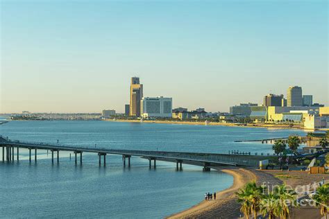 View of Corpus Christi Skyline From Above Photograph by D Tao