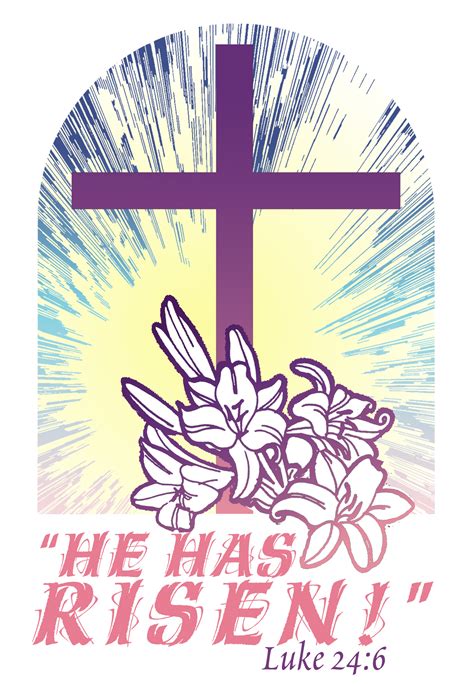 Free Clipart For Happy Easter With A Cross Clipground