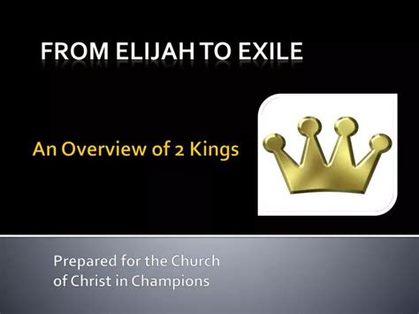 Ppt An Overview Of 2 Kings Powerpoint Presentation Free Download