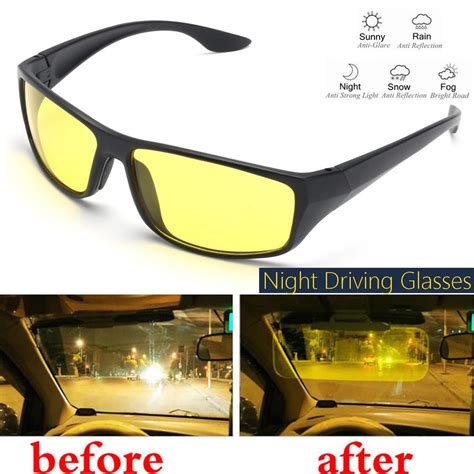 Man Woman Night Driving Glasses Anti Glaring Vision Driver Sunglasses