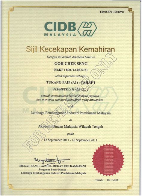 Savesave kursus sijil kemahiran malaysia (skm) for later. Kursus Kemahiran Percuma: LAMPIRAN /CONTOH SIJIL-SIJIL ...