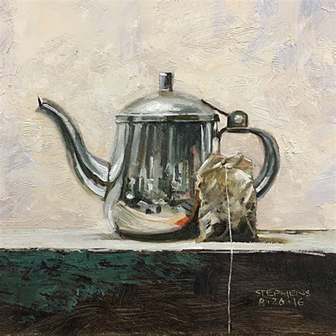 Daily Painting Teapot 2 7x7