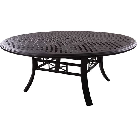 Darlee Series 99 71 Inch Cast Aluminum Patio Dining Table