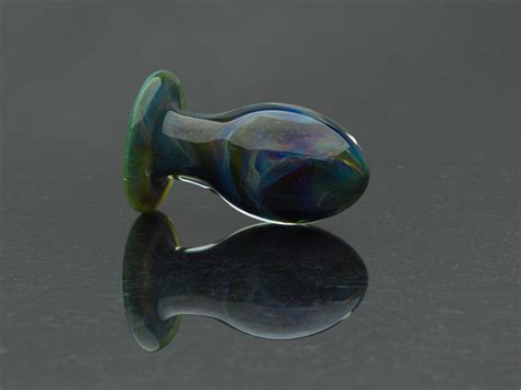 Glass Butt Plug Medium Asteroid Borosilicate Body Safe Glass Sex Toy Anal Plug Art