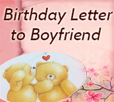 Happy Birthday To My Boyfriend Letter Photos Cantik