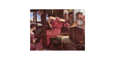 Penelope And Her Suitors Postcard Zazzle