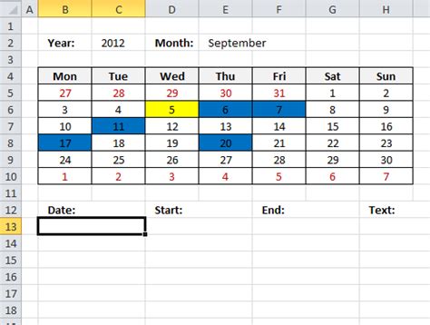 Calendar Year Excel Formula Calendar Printables Free Templates Riset