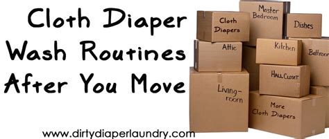 What Happens To Your Cloth Diaper Wash Routine When You Move Dirty