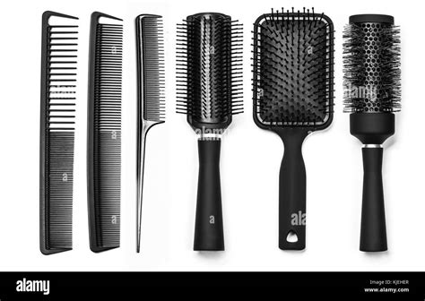 Professional Combs Isolated On White Background Stock Photo Alamy