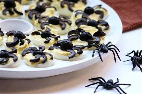 Halloween Spider Deviled Eggs