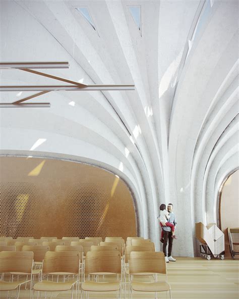 Gallery Of Zaha Hadid Architects Designs Parabolic Vaulted School
