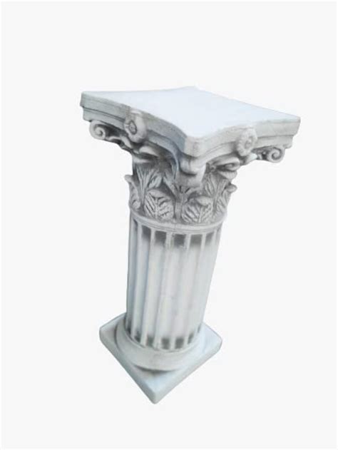 Pedestal Antique Solid Greek Concrete Column Garden Statue Etsy