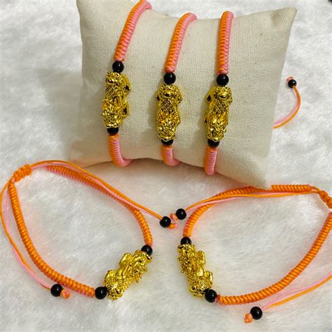 Lucky 2024 Apricot Crush Piyao String Bracelet Shopee Philippines