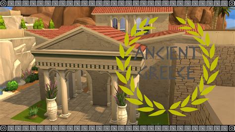 Los Sims 4 Lets Build Ancient Greek City Ep3 Termas Griegas Youtube