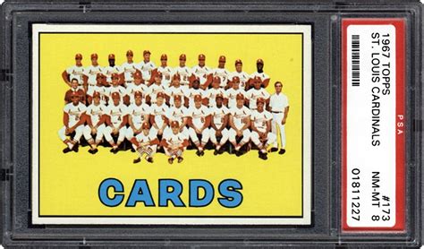 1967 Topps Cards Team Psa Cardfacts