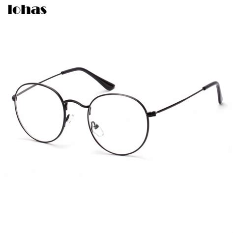 buy best and latest frame material wholesale large oversized metal frame clear lens round circle